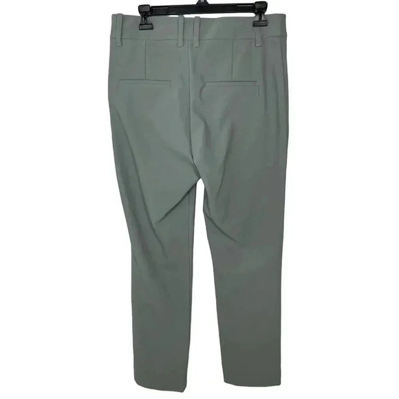 VINCE High Waist Cigarette Pants sz 12 Light Slate Slim Fit Neutral Minimalist - Picture 6 of 11